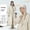 Almond white, variant on Adult long waist windbreaker raincoat for women Full body rainstorm proof electric bike riding waterproof coat