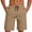 Brown, variant on Amzcrzy Mens Shorts with Pockets Comfy Knee Length Straight Leg Workout Shorts Casual Solid Color Quick Dry Athletic Shorts for Men Drawstring Waist Running Shorts Beige S