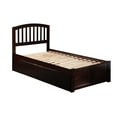 thumbnail image 5 of Richmond Twin Platform Bed with Flat Panel Foot Board and 2 Urban Bed Drawers in Espresso, 5 of 8