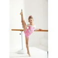 thumbnail image 6 of Valcatch Kid Girls Gymnastics Leotards Set Long Sleeve Sparkly Dance Biketards with Shorts Ballet Outfit for 5-12 Years, 6 of 9