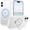 White, variant on Magnetic for iPhone 16 Plus Case, Wavy Curly iPhone 16 Plus Phone Case with Ring Stand [Compatible with MagSafe] Translucent Matte Shockproof Protective Cover for 16 Plus 6.7'', White