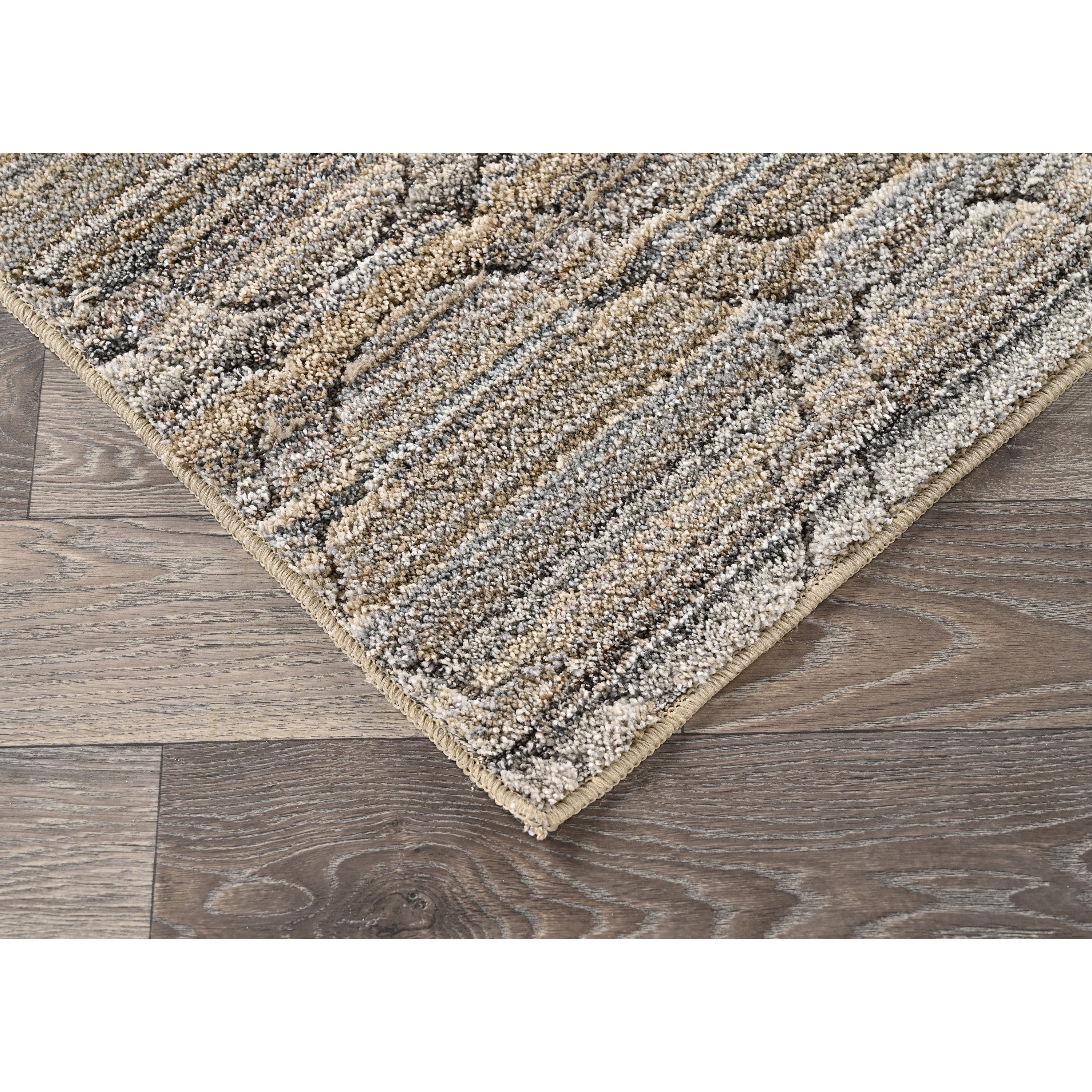 Garland Rug Studio Plush Silhouette Earth Tone Indoor Area Rug, 5' x 7'