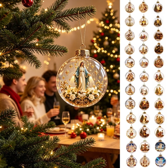 NWQKYZGH 1Pc Glowing Christmas Ornaments, Gold Light-Up Christmas Ball Ornaments, Christmas Tree Ornament with LED Light for Tree Mantel, Holiday Scene Decoration & Gift