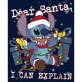 thumbnail image 2 of Boy's Lilo & Stitch Dear Santa, I Can Explain Graphic Tee Navy Blue X Small, 2 of 4