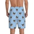 thumbnail image 3 of Gaeub Corgi Dog Printed Men's Short Pajama Pants, Lightweight Lounge & Sleep Bottoms Keep You Cool - 4X-Large, 3 of 9