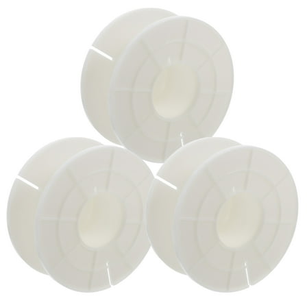 Beaupretty Copper Wire Divider Reel, White Plastic, Portable Cord Storage, Wear-Resistant, Easy Install, 3Pcs