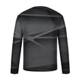 thumbnail image 4 of Birdeem T-Shirts à Manches Longues pour Hommes, Col Rond Décontracté, Chandail à Manches Longues, T-Shirt Imprimé Rayé, Blouse, Hauts T-Shirts à Manches Longues pour Hommes, 4 of 5