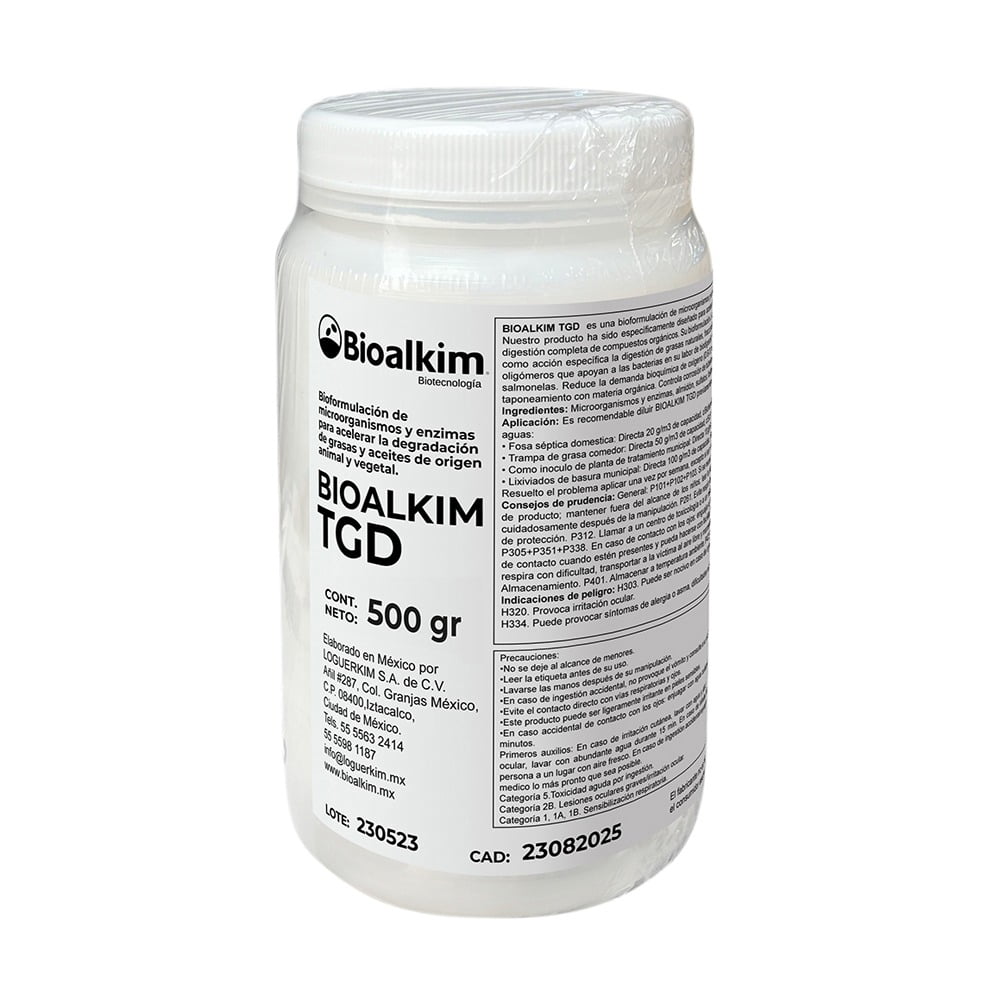 Bacterias enzimas DEGRADADOR de HECES BIOALKIM 500 GRAMOS para PERROS y