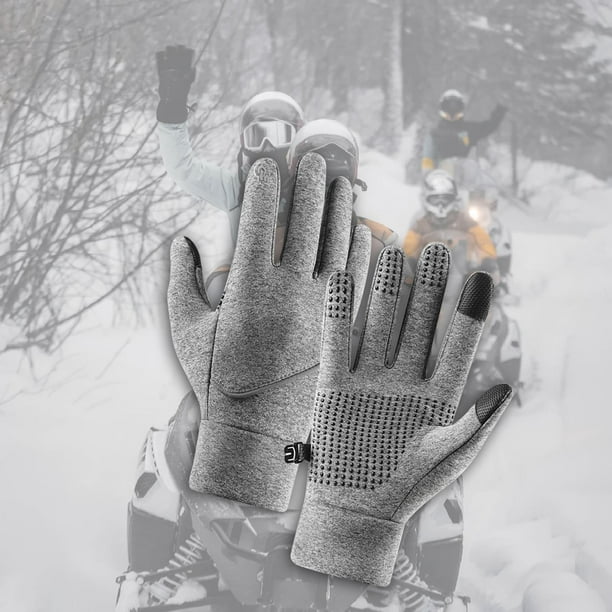 Guantes de Invierno Yinane a Prueba de Viento Gris XL