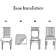 thumbnail image 3 of 4 fundas de asiento para sillas de comedor, fundas de cojín extraíbles y lavables, fundas de poliéster elásticas para sillas., 3 of 7