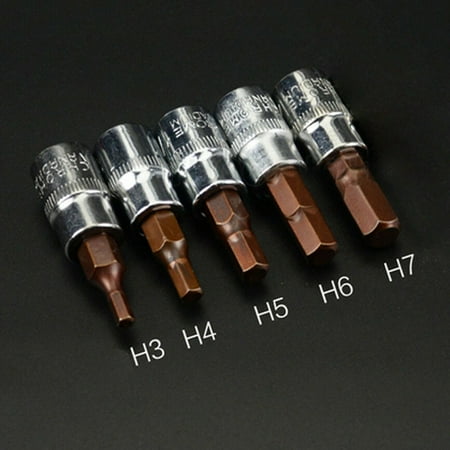 

Driver Bit Socket H3-H7 5PCS Screwdriver Set Hex Screw Brand new Premium