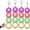 4pack With Light, variant on Dumpling Keychain Fidget Click Toy, Crisp Click Sound & Light