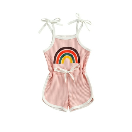 

One Opening Toddler Baby Girl Outfits Romper Jumpsuit Summer Clothes Set