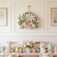 thumbnail image 1 of Corona de Pascua para colgar en la puerta o pared | Corona festiva para la primavera | Corona artificial para la decoración del hogar, sala de estar o dormitorio, 1 of 6