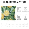 thumbnail image 5 of SHANXI Summer Tropical Green White Lemon Illustration Art Fruit Pillow Covers Pillowcases Home Decor Bed Couch Sofa Office Living Room Cushion 20x20in, 5 of 5