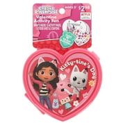 Gabby's Dollhouse Activity Art Fun Set Plastic Heart Case, for Child Ages 3+