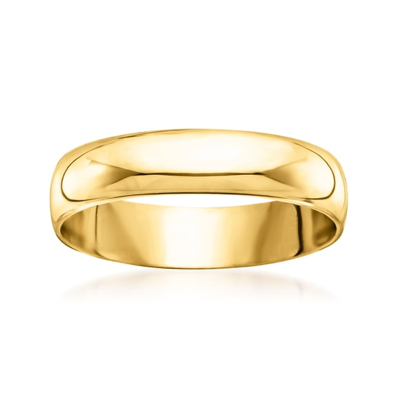 Ross-Simons Men's 5mm 14kt Yellow Gold Wedding Ring for Male, Adult