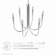 thumbnail image 6 of Modway Penrose 6-Light Chandelier in Polished Nickel, 6 of 7