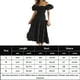 thumbnail image 2 of Vestido Maxi Informal Vestido maxi casual de manga hinchada Una línea de mujeres sin respaldo Traje diario (Negro M) Ygjytge para Mujer Negro T M, 2 of 7