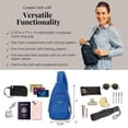 thumbnail image 4 of Baggallini - Bolso bandolera antirrobo para viaje (7 x 12, con cremalleras de bloqueo Securtex, resistente a cortes y RFID), 4 of 5