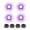Purple, variant on Riousery 78A 60x45mm (2.4x1.8 in) High Elastic PU Skateboard Flash Wheels for Longboard Cruiser Board, Yellow, 4 Pack[cite: 1]