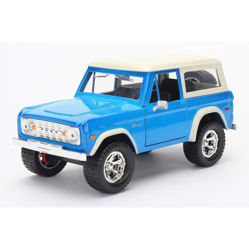 1973 Ford Bronco Truck, Blue Jada 97824W 1/24 Scale Diecast Model