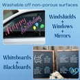 thumbnail image 3 of MoodClue Car Window, Glass Marker Pens. Bold Liquid Chalk for Auto Windshields, Mirrors, White + LED Boards. Washable, Erasable. Neon 8pk. 10mm Jumbo Tip - 3 Writing Options., 3 of 9