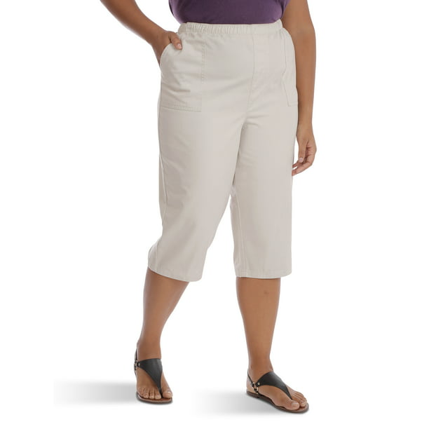 Chic - Chic Women's Plus Size Pull On Utility Capri - Walmart.com ...