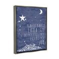 thumbnail image 3 of Stupell Industries Navy Textural Twinkle Little Star Typography Luster Gray Framed Floating Canvas Wall Art, 16x20, by Finny and Zook, 3 of 5