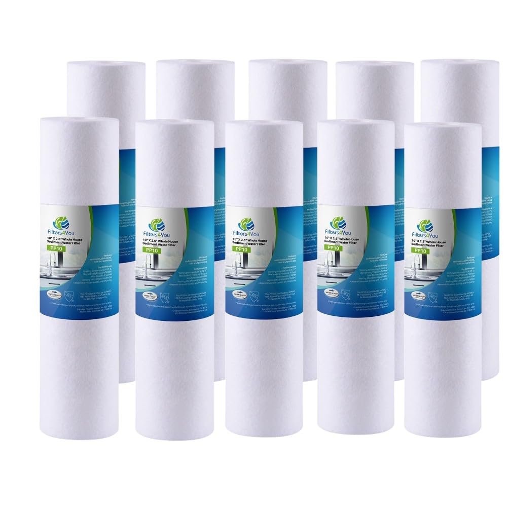 Compatible for Watts GE Liquatec Compatible Filter, KW2510G Replacement Filters for GE GXWH04F GXWH20F GXWH20S GXRM10 Water Filtration Systems, Set of 10