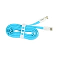thumbnail image 2 of Flat Micro Usb Gold Plated Data Cable 3.9ft With Cable Tie In Blue, 2 of 3