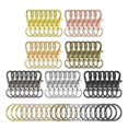 thumbnail image 2 of 98 Pieces Swivel Clasps Lanyard Snap Hooks Keychain Clip Hooks Lobster Claw Clasps Metal Hook Clasps  Rings for Keychain Sewing, 2 of 6