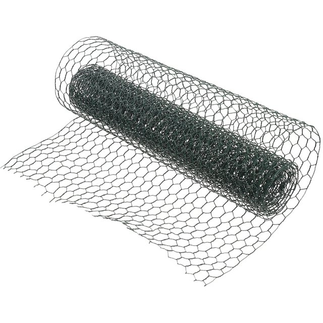 Malla de alambre para cercas de jardín, malla hexagonal de púas, cerca metálica multiusos para ganado, galvanizada