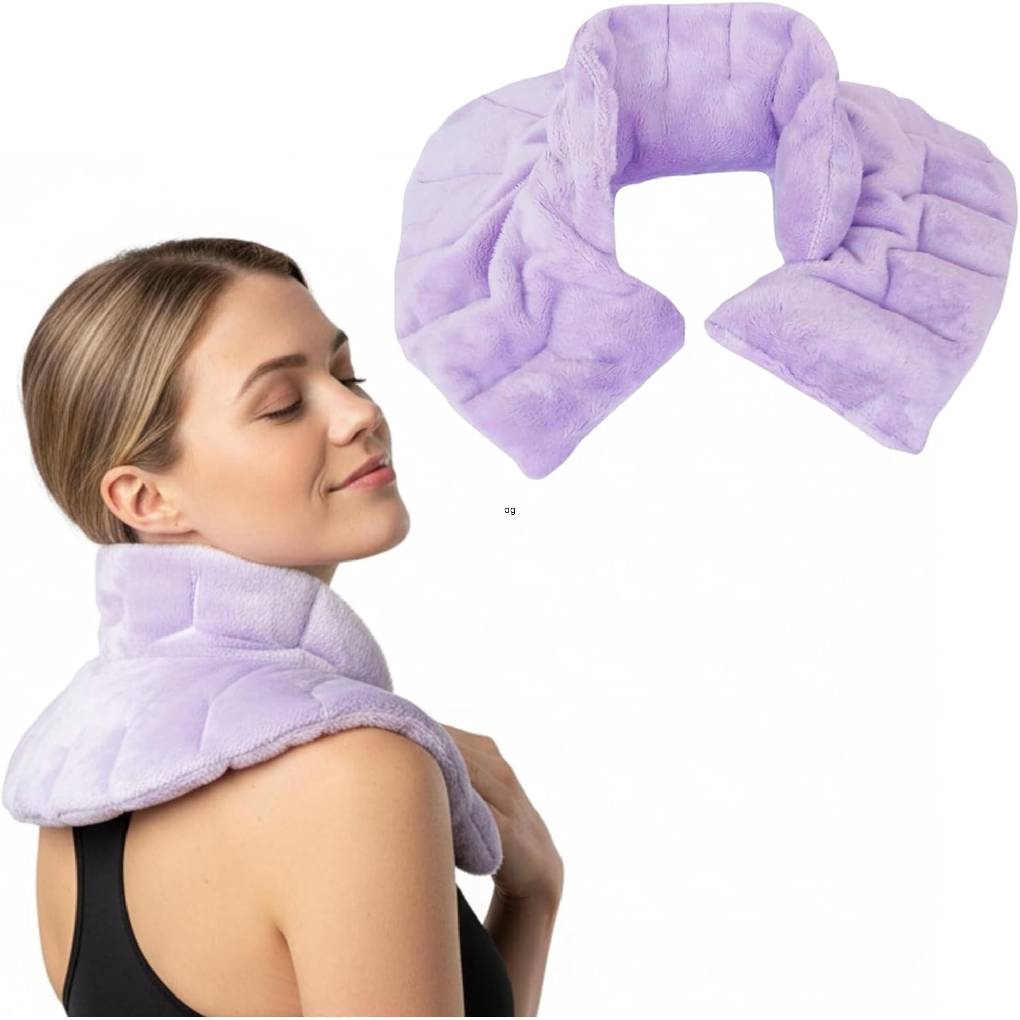 Herbal Concepts Microwavable Neck and Shoulder Wrap, Hot and Cold Therapy, Lavender