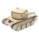thumbnail image 2 of Kit de tanque de madera con torreta giratoria, modelo de tanque hecho a mano, juguete educativo, juego de manualidades para adolescentes, niños, niñas, 2 of 9