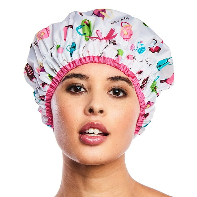 Gorro de ducha y gorro de baño reutilizables e impermeables Fashionista Diva