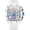 White, variant on Fashion Hollowed Men Watches Tonneau Skeleton Dial Big Face Waterproof Chronograph Fashion Casual Watch with Silicone Strap Multifunctional Outdoor Sports Wristwatch