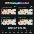 thumbnail image 5 of Butterfly and Leaf Minimalist Wireless Charging RGB Gaming Mouse Pad Large Keyboard Mat Rubber Base 13 Light Modes, 5 of 6
