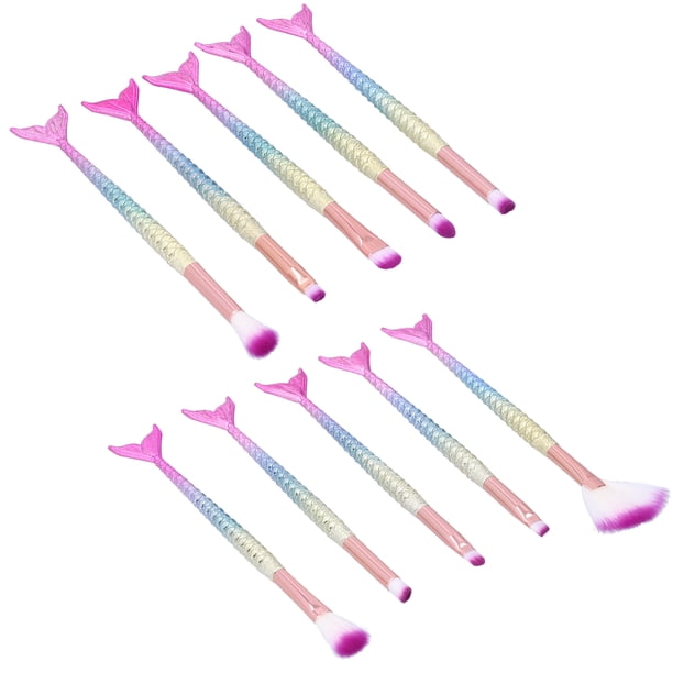 Juego de brochas de maquillaje Jadeshay 10 brochas para cosméticos