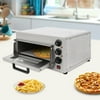 Aiqidi Commercial Pizza Oven Countertop Electric Pizza Maker Food-grade Stainless Steel Bread Oven Temperature Adjustable Baking Toaster 1300W 110V