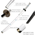 thumbnail image 2 of Elervino 41" Wado Ichimonji Roronoa Zoro Sword Real Metal, 2 of 5