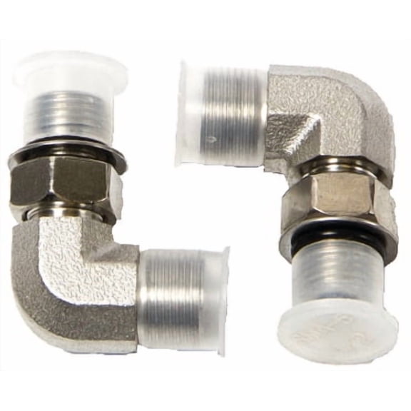 SeaStar HF6004 Hydraulic 90 Degree Elbow Fittings Aluminum 3/8 Tube 2 per Ki