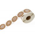thumbnail image 1 of 500 Pieces Kraft Snowflake Stickers Christmas Self Adhesive Labels Stickers Winter Favor Seals, 1 of 5