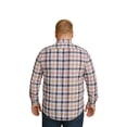 thumbnail image 2 of Big Kong Camisa Tallas Grandes Hombre Cuadros Rosa Café Oversize Manga Larga, 2 of 5