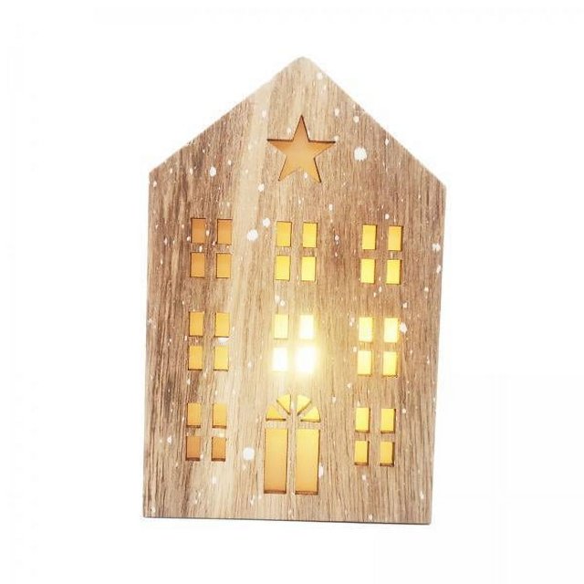casa resplandeciente,Adornos navideños de casa luminosa y pueblo nevado,Decoración navideña Adornos navideños,Manualidades,decoración del hogar,regalos para niños,oficina interior,Regalo