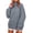 Gray, variant on Women's Cowl Neck Sweatshirt, Long Sleeve Pullover Casual Oversized Fit Top for Everyday Wear and Lounge