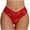 Red, variant on THDHVS Women's Briefs,Panties for Women,Lady's Sexy Solid Color Lace Cotton Crotch interest Low Waist Thong Underwear