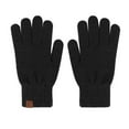 thumbnail image 2 of Ladies Gloves Magic Knit Gloves for Women Solid Colors Black Free, 2 of 4