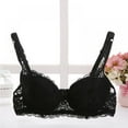 thumbnail image 3 of Women Unlined Push Up Lace Bra Underwire Lift Up Gathered Bra 3/4 Cup French Thin Section Adjustable Lace Bralettes, 3 of 8