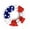 wreath-B, variant on WWC 4th of July Patriotic Wreaths for Front Door, Fade Resistant 250th Anniversary Red White and Blue Handmade Wreath for Outdoor Home Decor